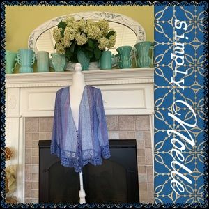 Simply Noelle sheer cardigan S/M